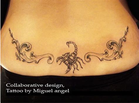 lower back scorpion tattoos